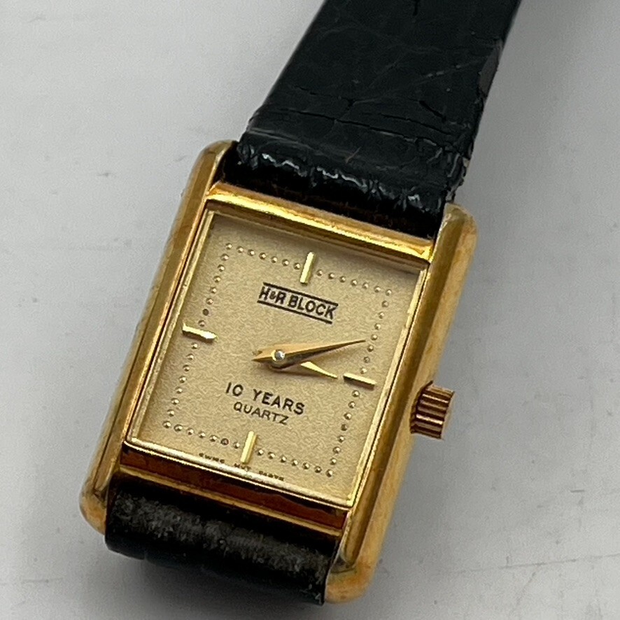 VTG Rare H&R Block Employee Award 10th Anniversary Watch Gift Advertising