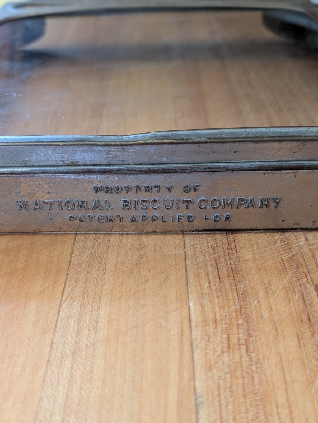 Antique Nabisco National Biscuit Co. Glass Metal Store Display Case Door
