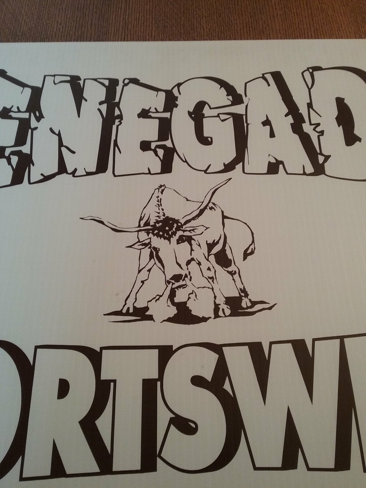 Vintage Advertising Renegade Sportswear Display Advertising Sign