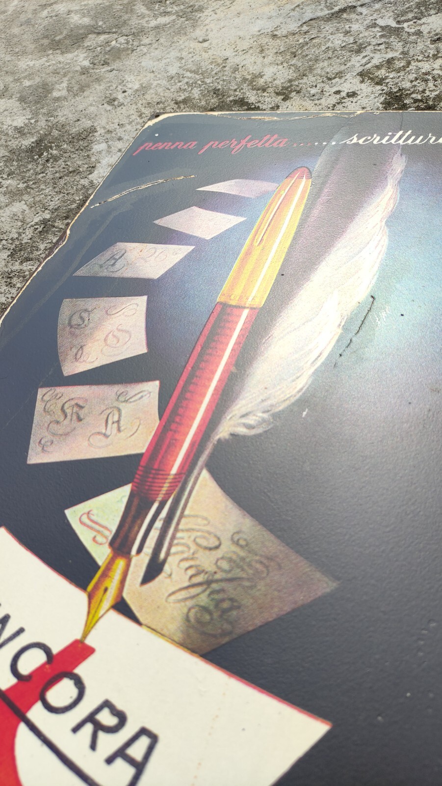 Ancora Lusso Vintage advertising Sign