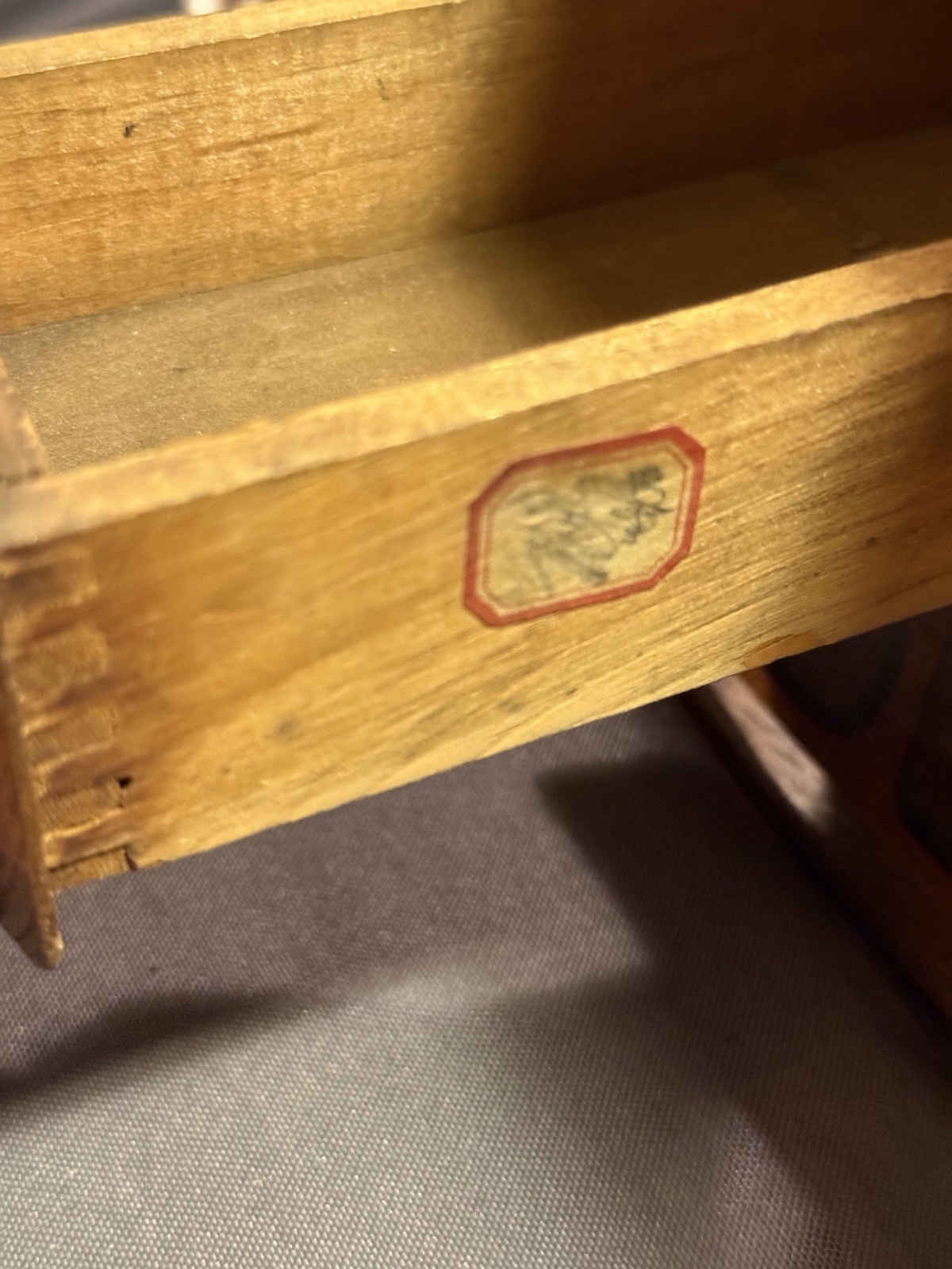 Antique Crowley’s Needles Advertising Display Multi Drawer Cabinet general store