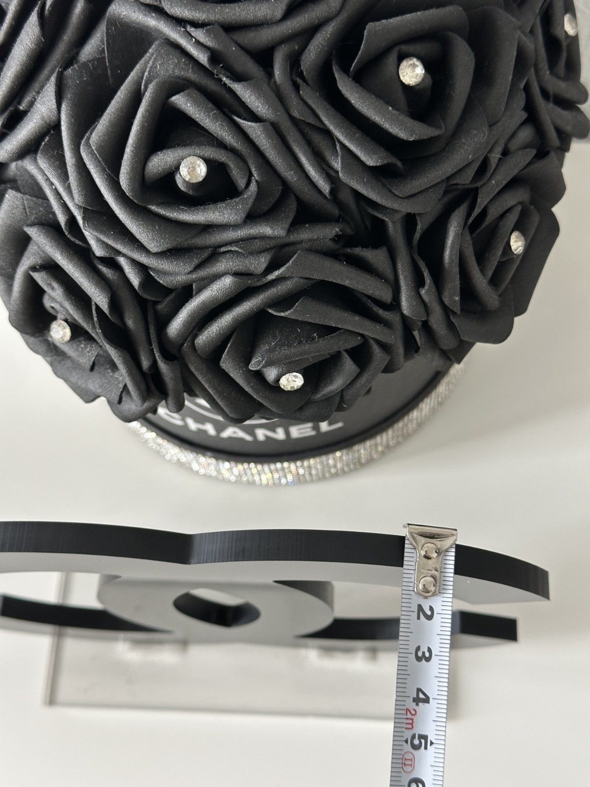 Chanel Logo Black Store Display CoCo Mark Logo Acrylic New