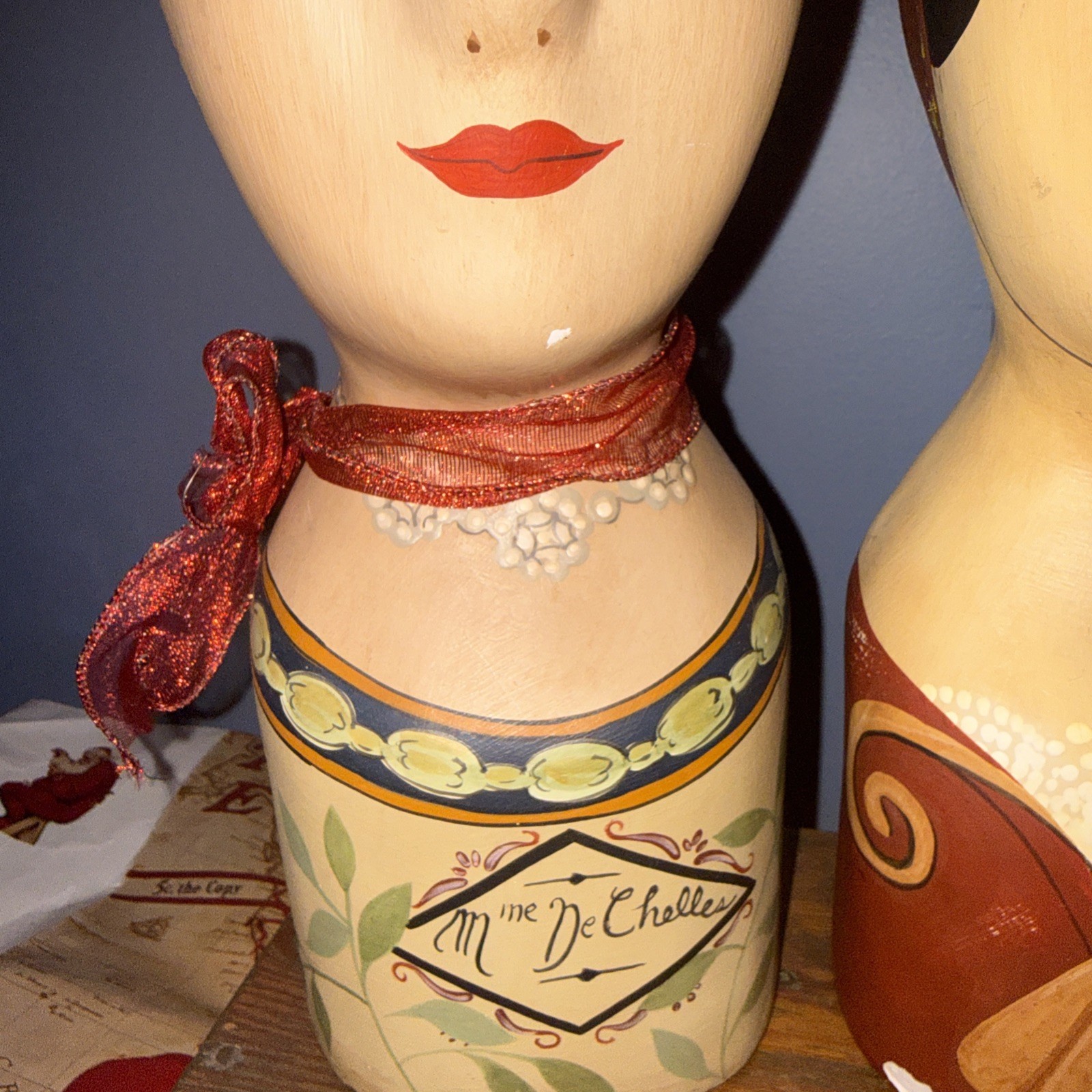 Vintage Millinery Plaster Heads Anique, Rosa, & Mme De Chelles Hat/wig Display