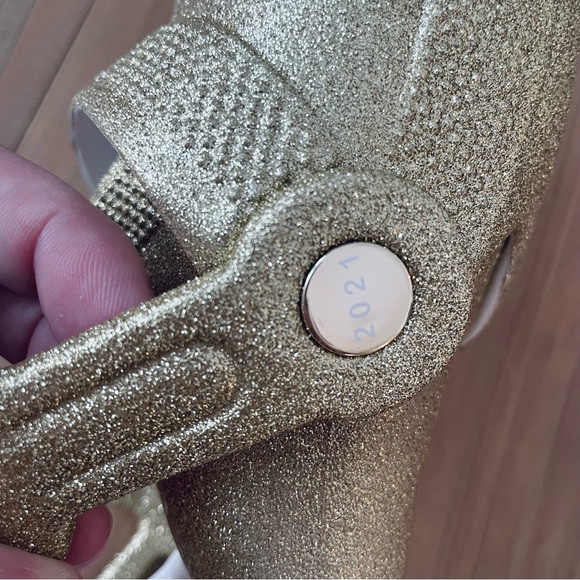 Croc Day 2021 Lil’ Classic Gold Glitter Exclusive Shoe Figure Doll 10”