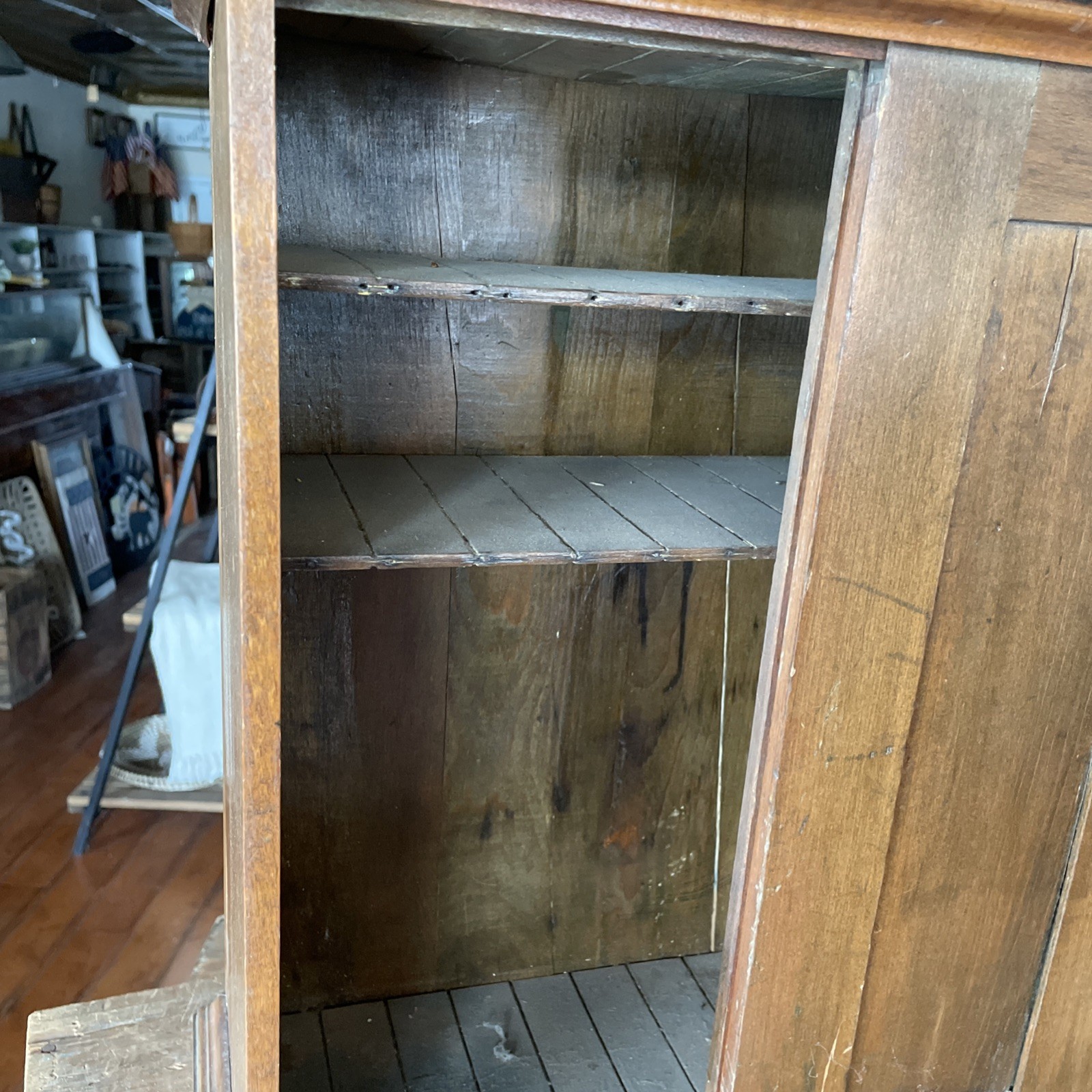 Country Diamond Dyes Display Cabinet Store Display Antique Wells The Baby Rare
