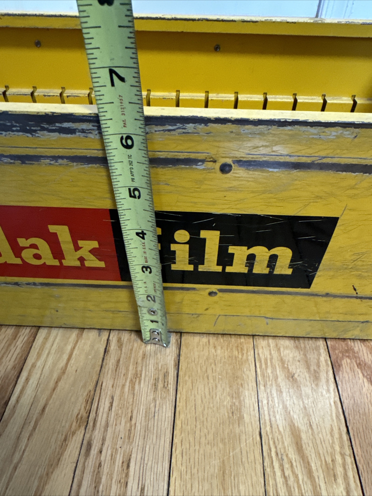 Vtg 70s Kodak Photo Film Print Metal Countertop Display Bin Drawer Sign Storage