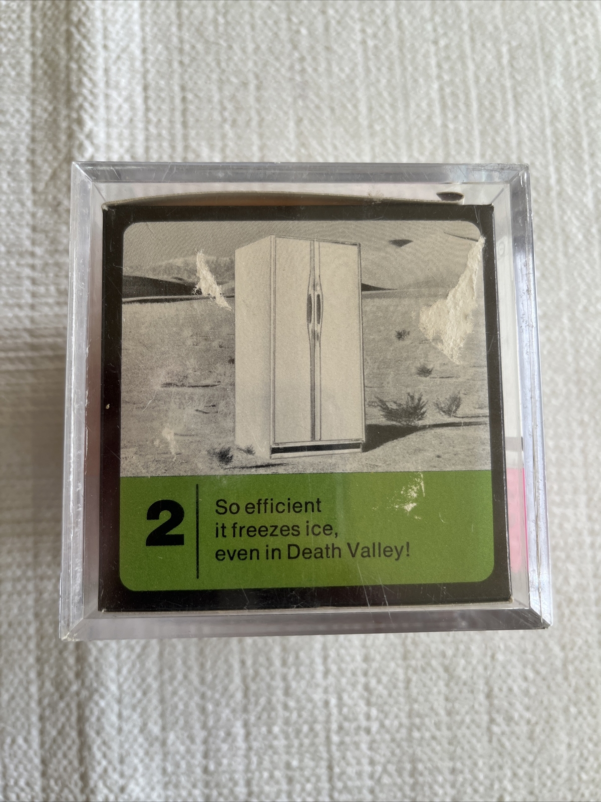 PHILCO -Ford advertising 60-70s 6 sided plastic Photo Cube Refrigerator ￼