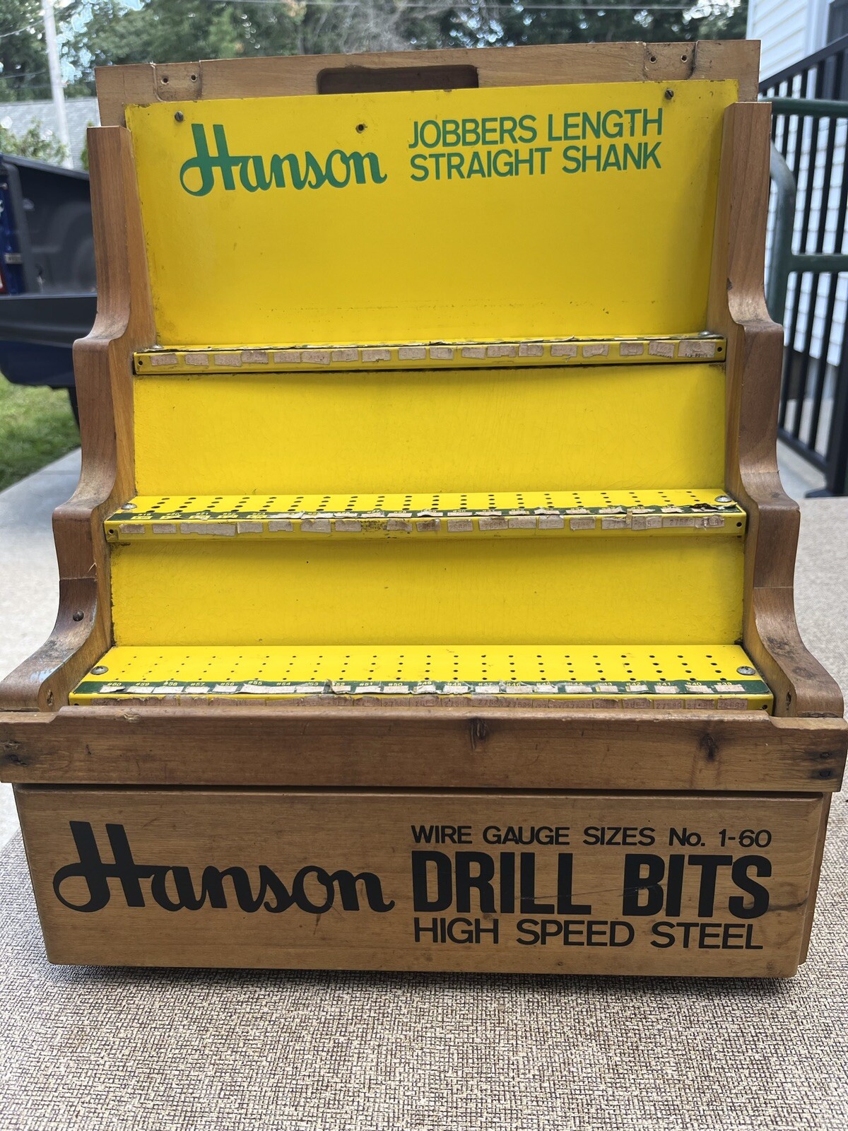 HANSON DRILL BIT STORE COUNTER DISPLAY