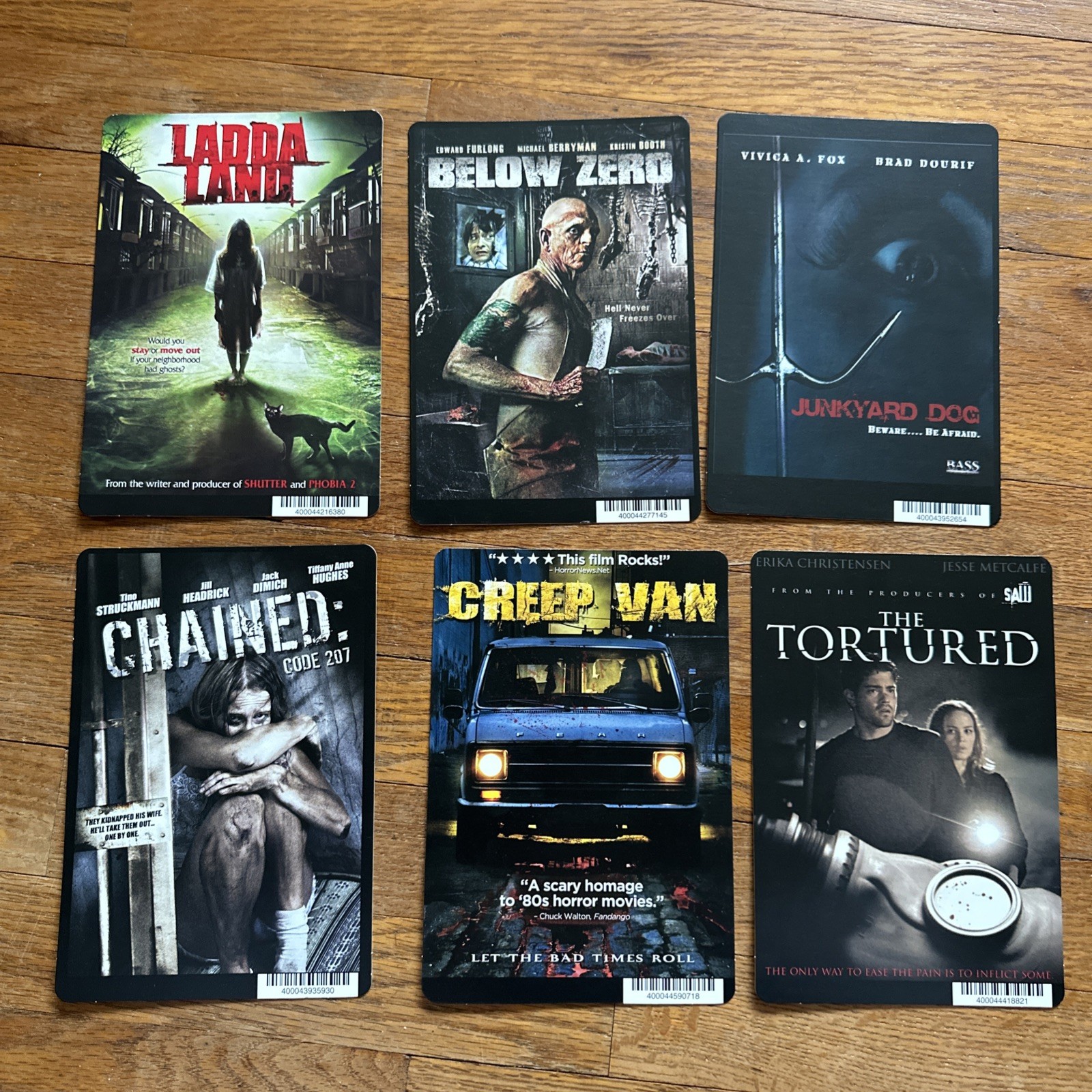 31 Vintage HORROR Video Rental Backer Cards 5 x 8 Mini Movie Posters – NO Movies
