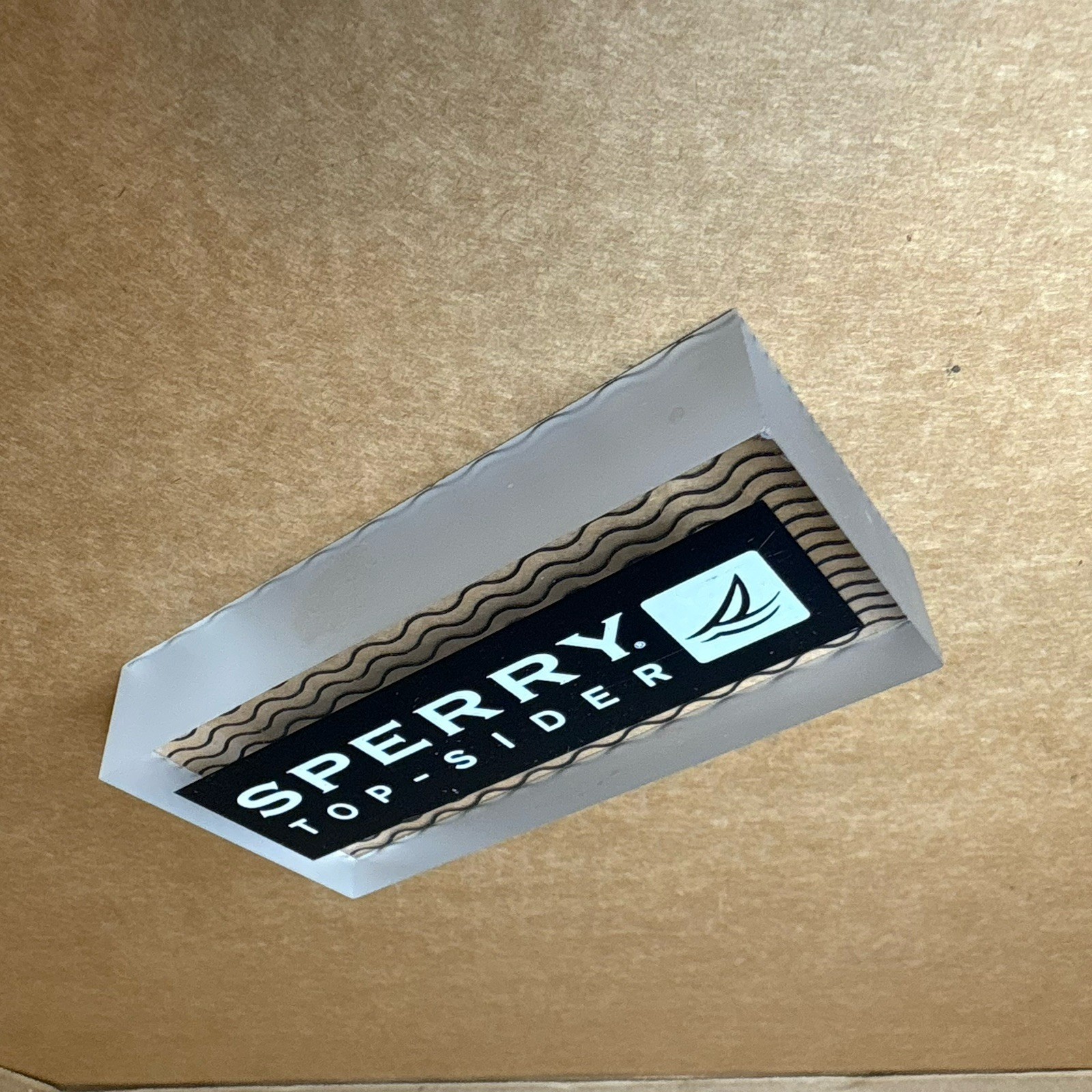 Sperry Top Sider Acrylic Store Retail Display Piece Boat Shoe Pre-owned Must Hav