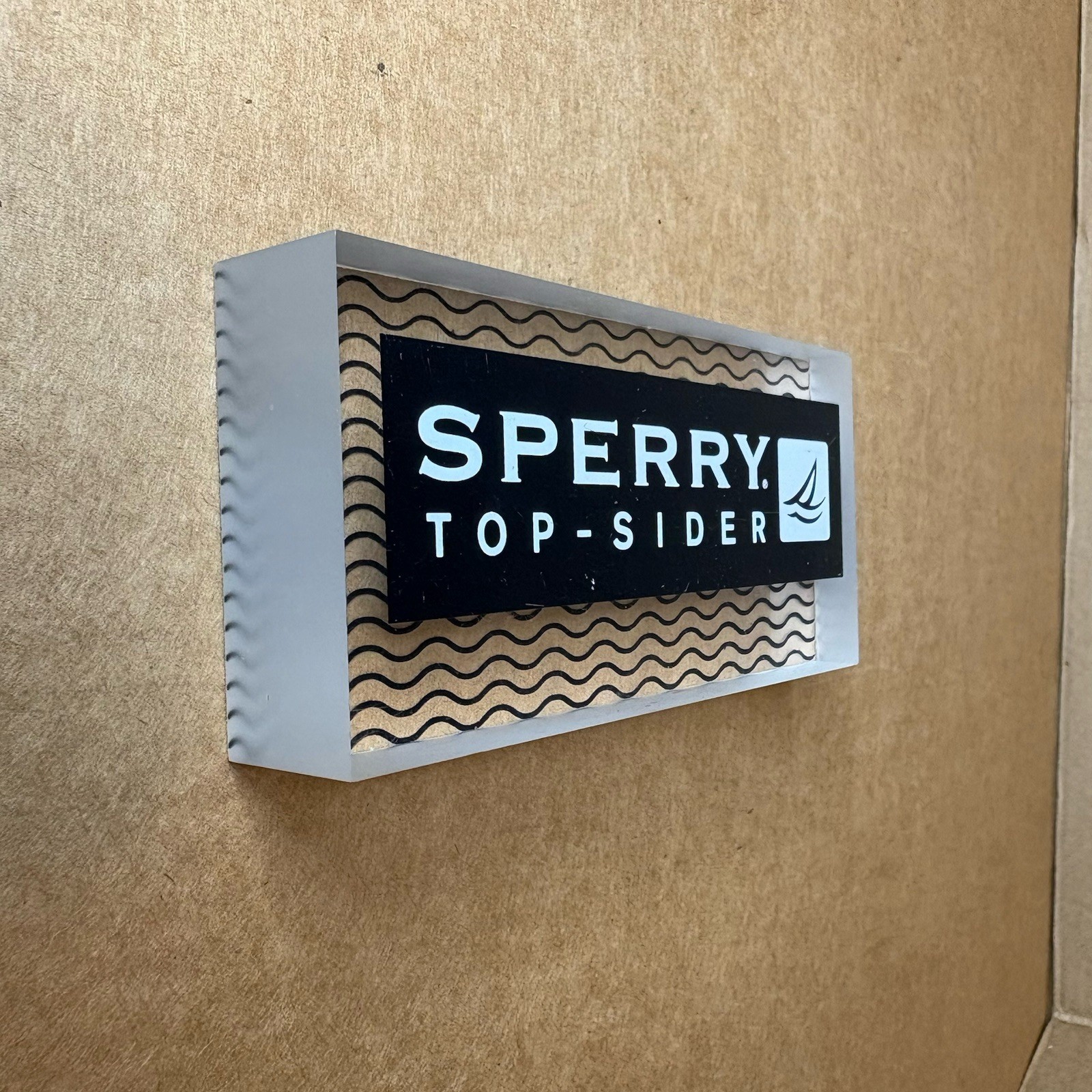 Sperry Top Sider Acrylic Store Retail Display Piece Boat Shoe Pre-owned Must Hav