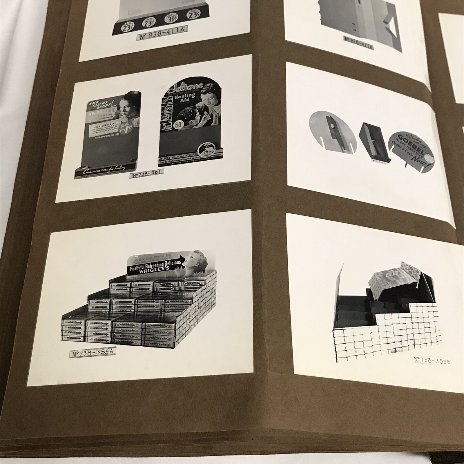 Art Deco Professional Black White Photos of Store Display Advertisement Pieces