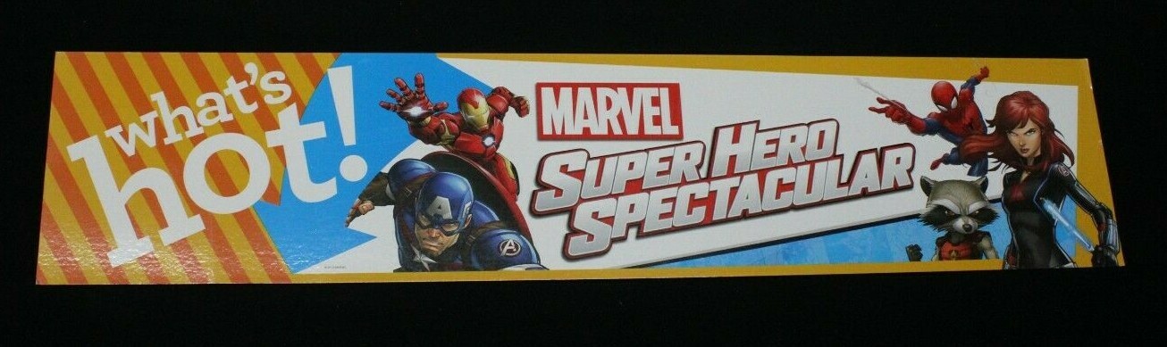 Toys R Us Retail Sign Store Aisle Display Banner Marvel Super Heroes Ironman GUC