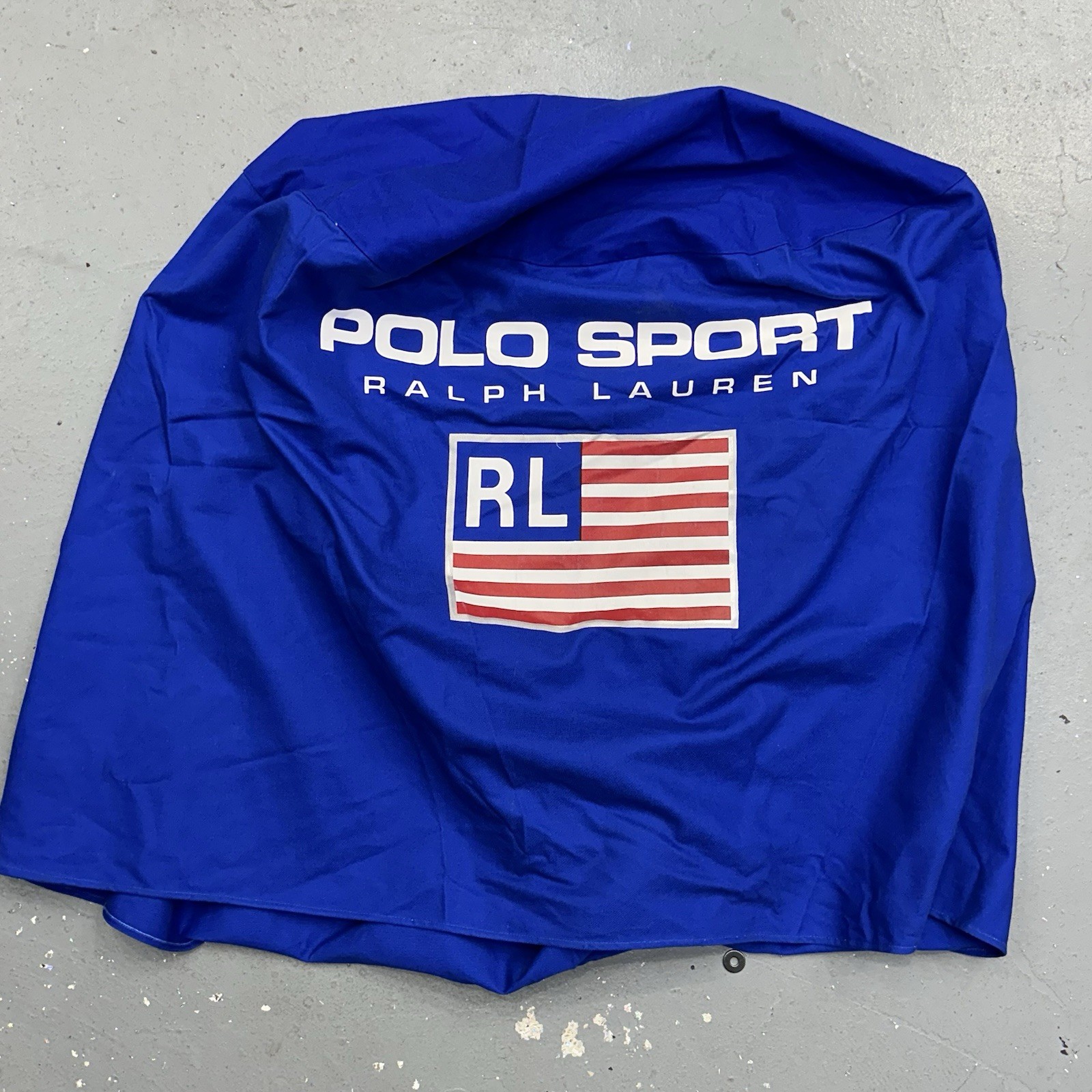 Vintage Polo Sport Ralph Lauren Promotional Canvas Cloth Table Cover? Blue