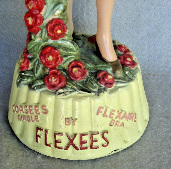 1960,s Flexees Womans under garment Store Display Mannequin 18 Tall