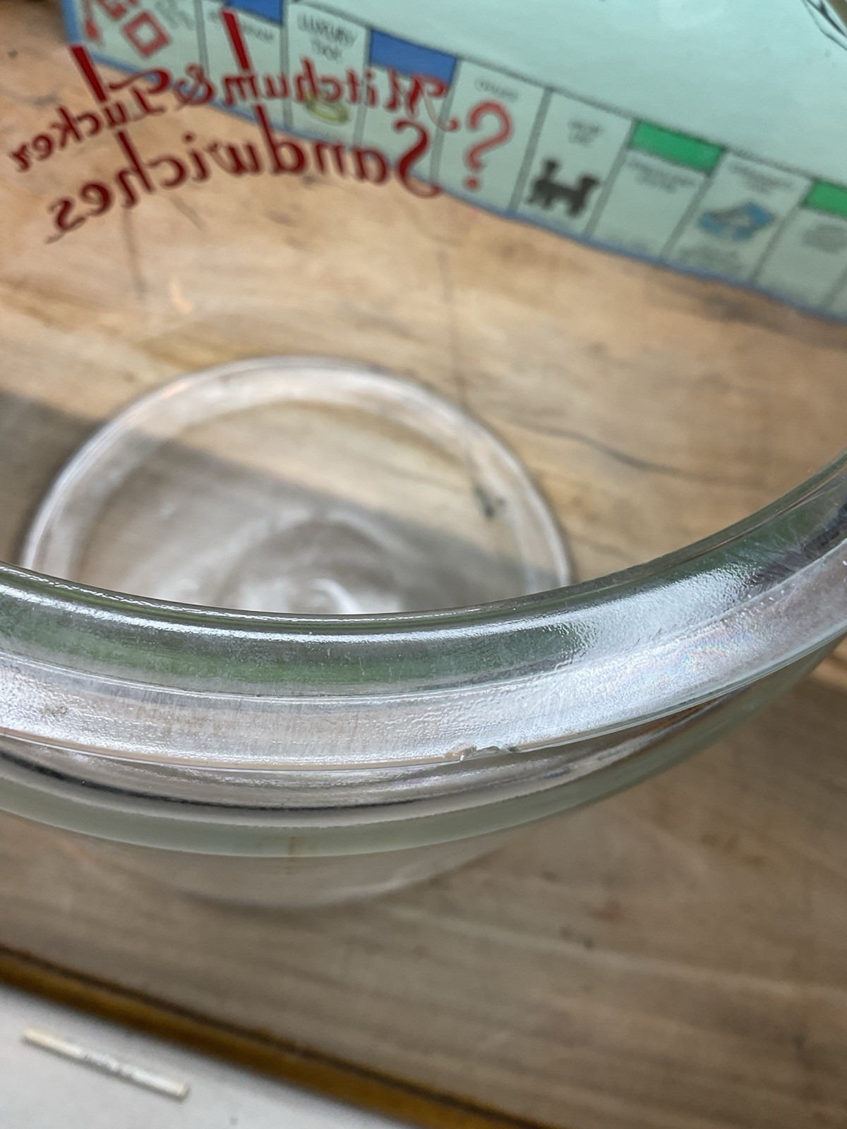 Antique Mitchum & Tucker Sandwich Glass General Store Countertop Advertising Jar