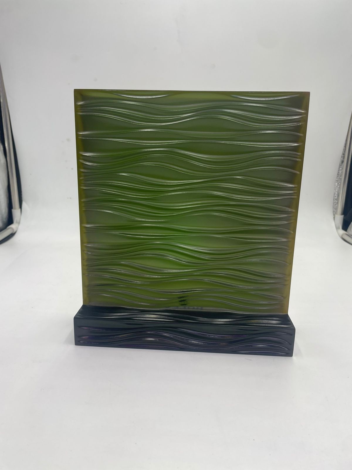 Rolex Store Acrylic Green Waves Display 9×8 In Rare Great Condition