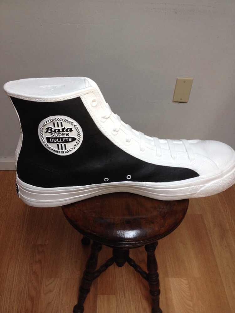 Vintage Bata Super Bullet Plaster Shoe Store Display Advertisement