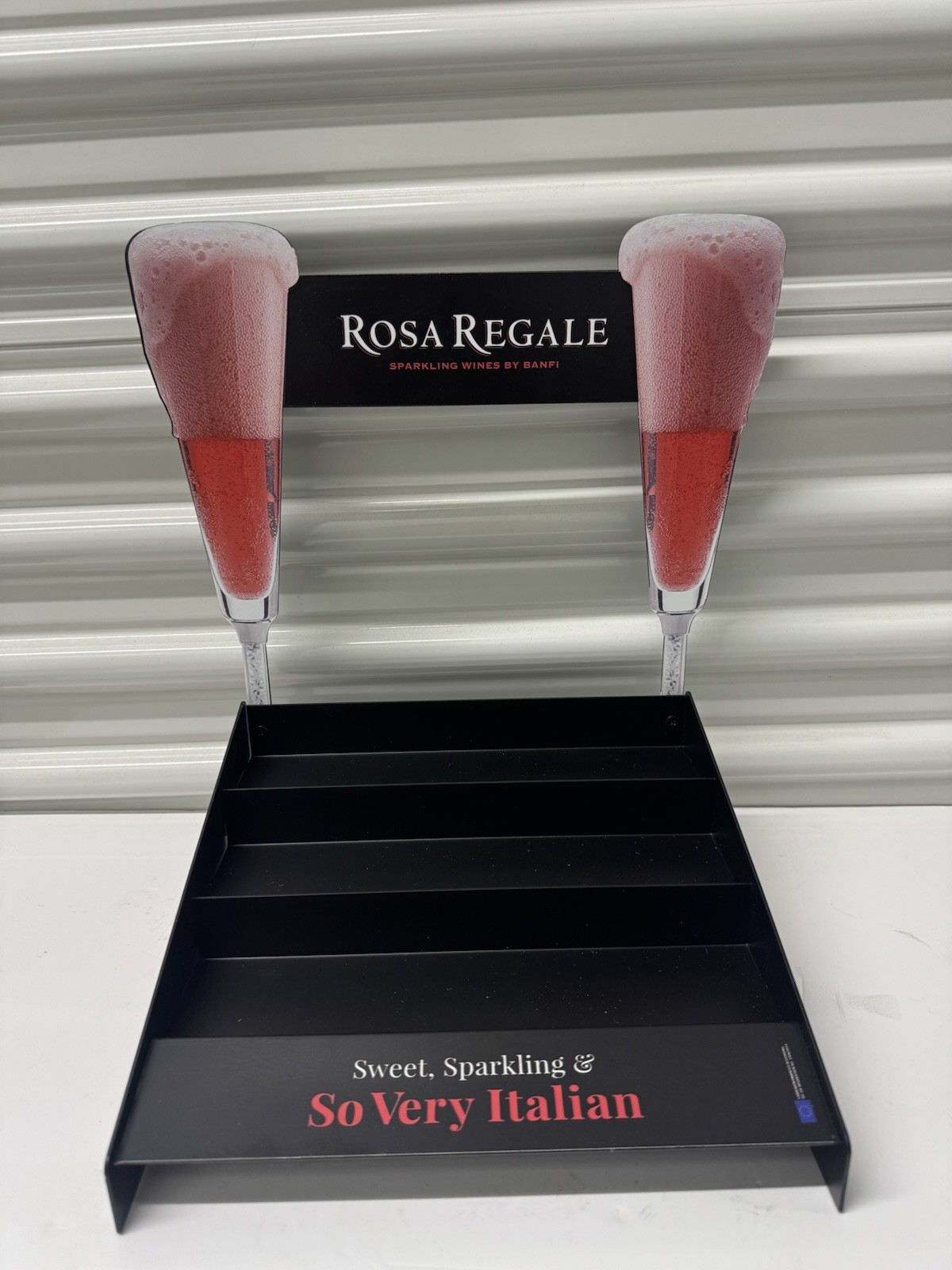 Rosa Regale Banfi Counter Display POS Advertising Bar Sign Retail Display
