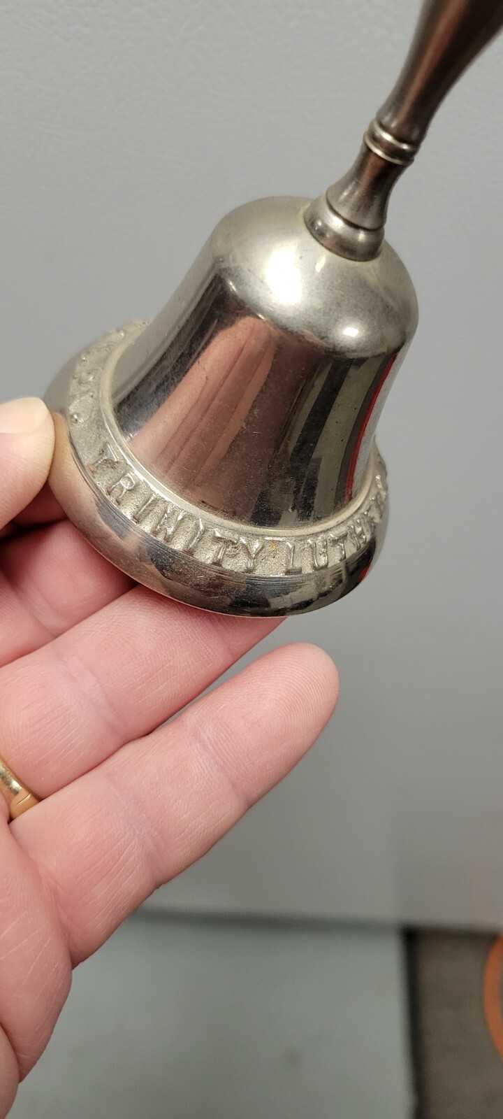 Vintage Antique Early 1900s Lebanon PA Trinity Lutheran Church Advertising Bell
