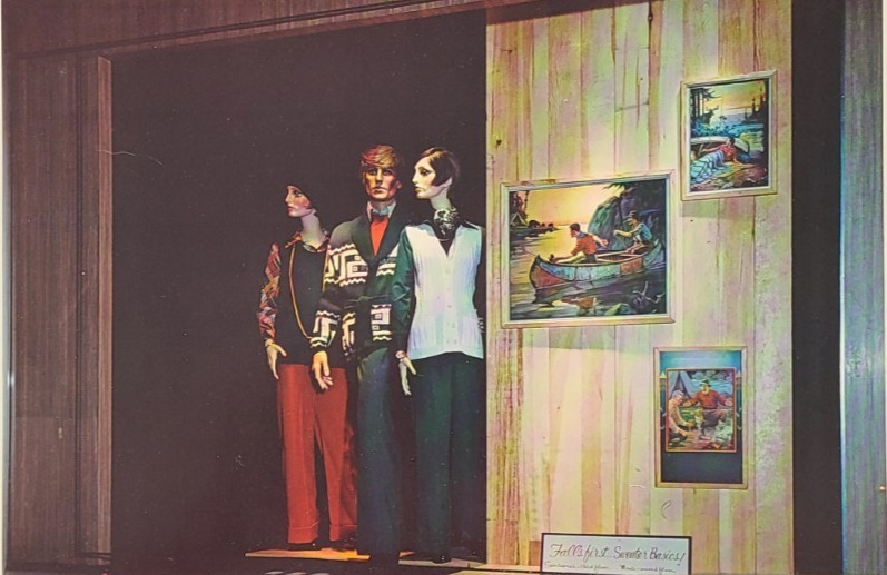 1974 E.J. KORVETTE FIFTH AVE, NY WINDOW DISPLAY PHOTO PRINT CALENDAR LITHOGRAPHS