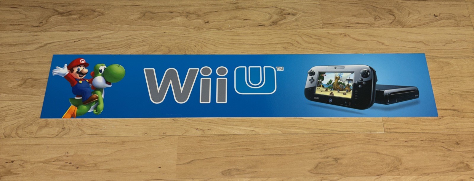 Family Video Rental Store Display Sign Nintendo Wii U MARIO READ