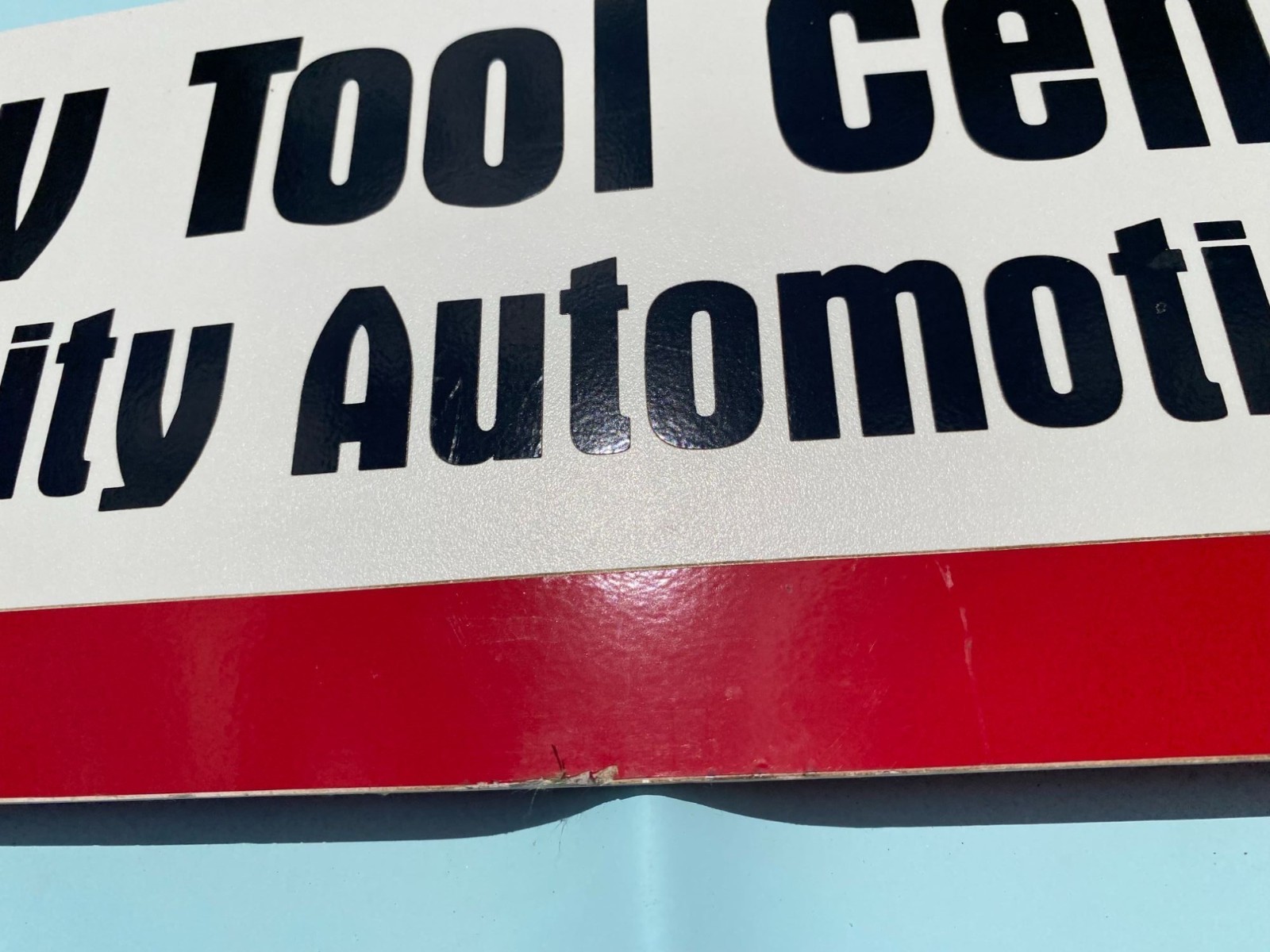 Lisle 42″ X 6″ Double-Sided Specialty Tool Center Plastic Display Sign