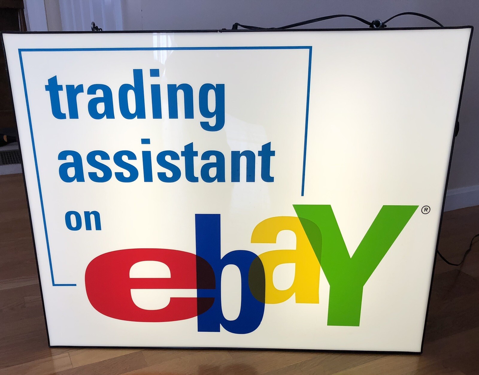 Rare eBay Trading Assistant Store 30″ x 24″ x 5-1/4″ Plexiglass Lighted Sign