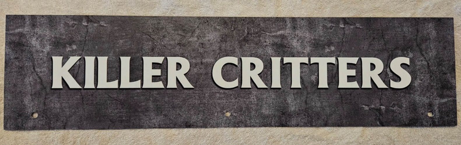SPIRIT HALLOWEEN Store Exclusive Display Sign KILLER CRITTERS Banner 2025