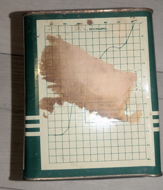 Vintage S.S. White Casting Ivestment No 30 Dental Mfg 3lb in Tin – Advertising