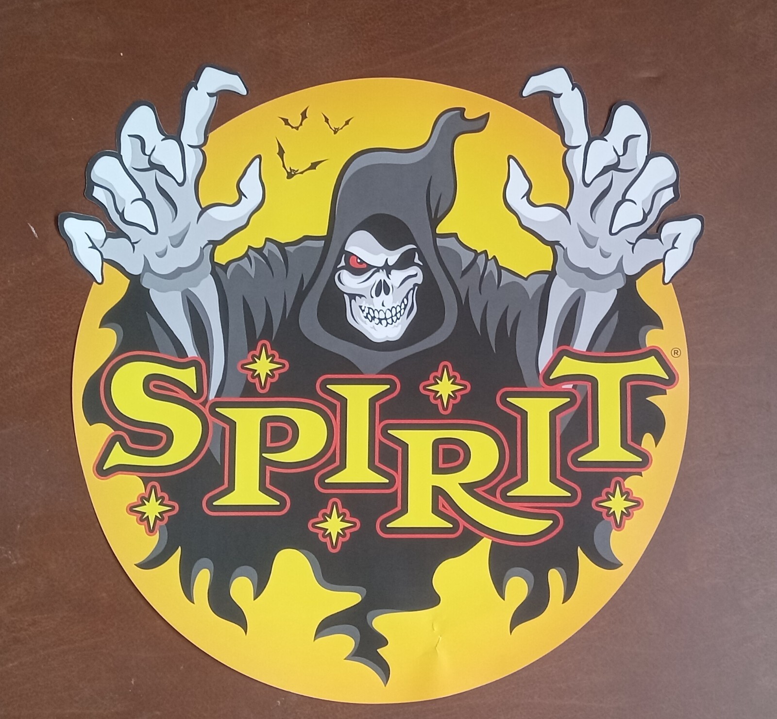Spirit Halloween Jack The Reaper Mascot Window Door Cling 24 x 24