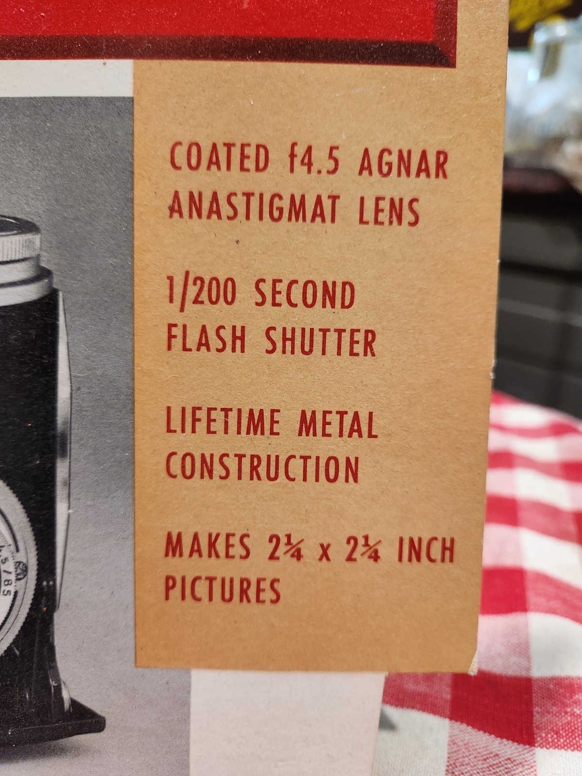 VINTAGE ORIGINAL ANTIQUE PHOTOGRAPHY GENERAL STORE SIGN DISPLAY EXCELLENT…
