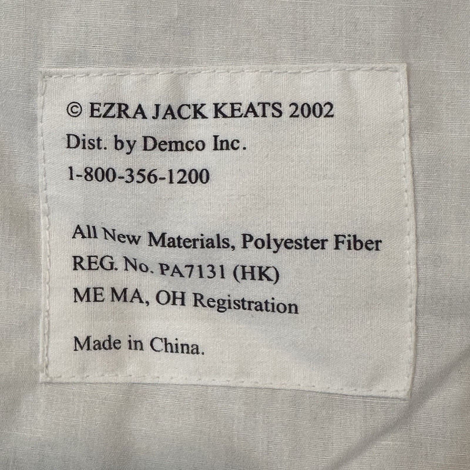 Rare Vintage Whistle For Willie EZRA JACK KEATS Promotional Quilted Wall Hanging