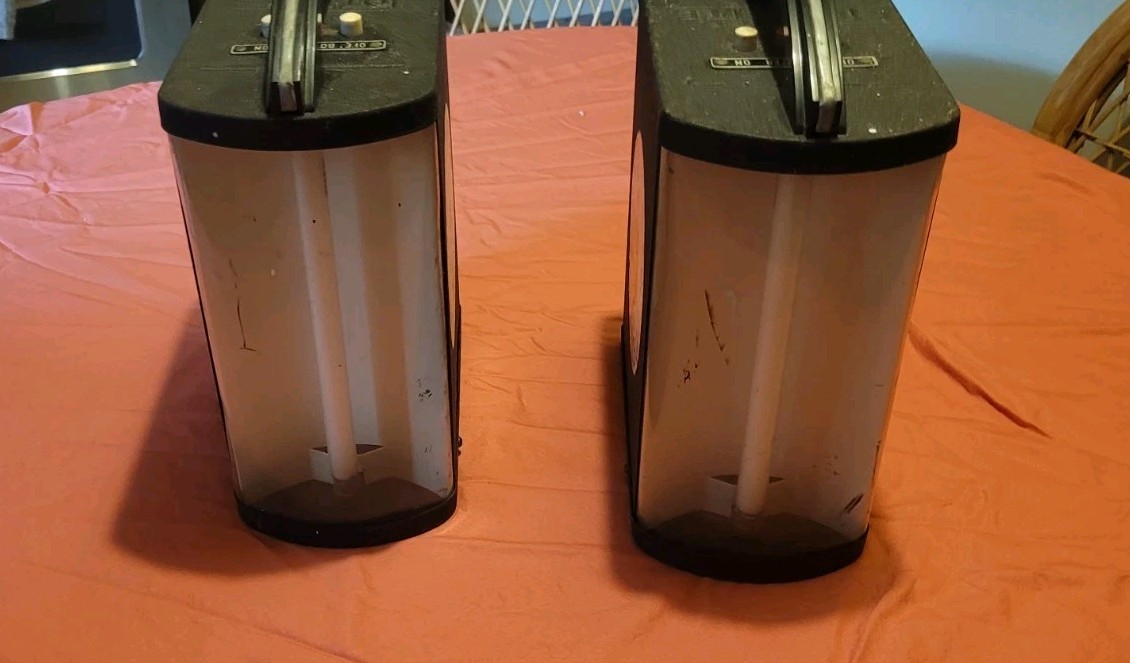 Tiffany & Co 2 Very Rsre Portable Lights Display Prop Lighting 1950’s
