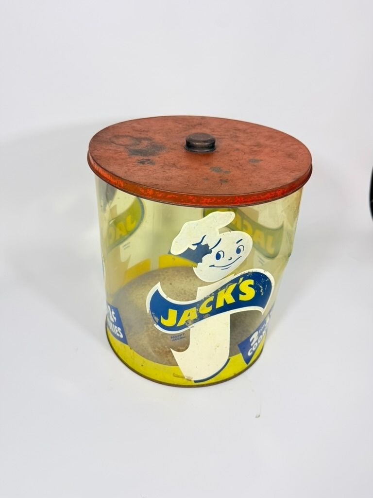Store Display Bulk Container Jar Happy Jack’s Cookie Company Plastic 2 for 1 Cen