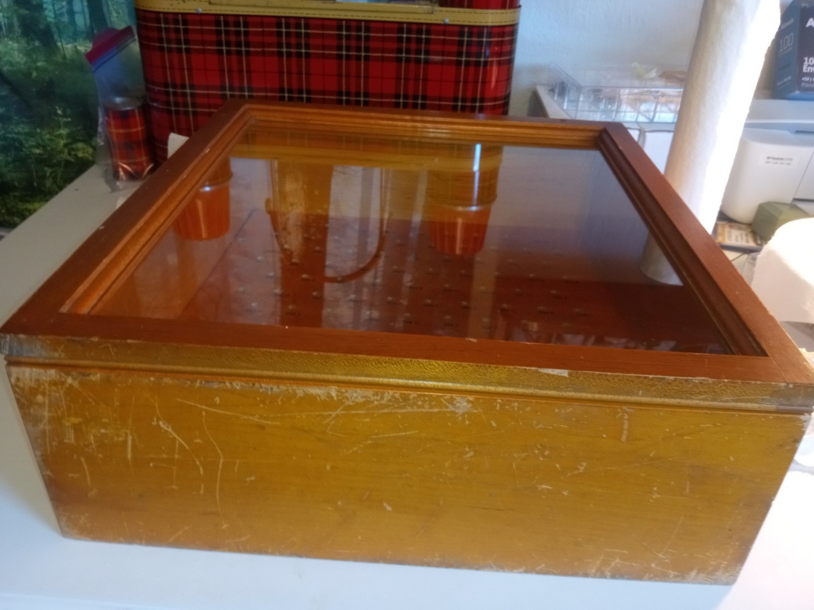 Vintage Early 1900s Hardware Store File Display Case ..Delta Files…..