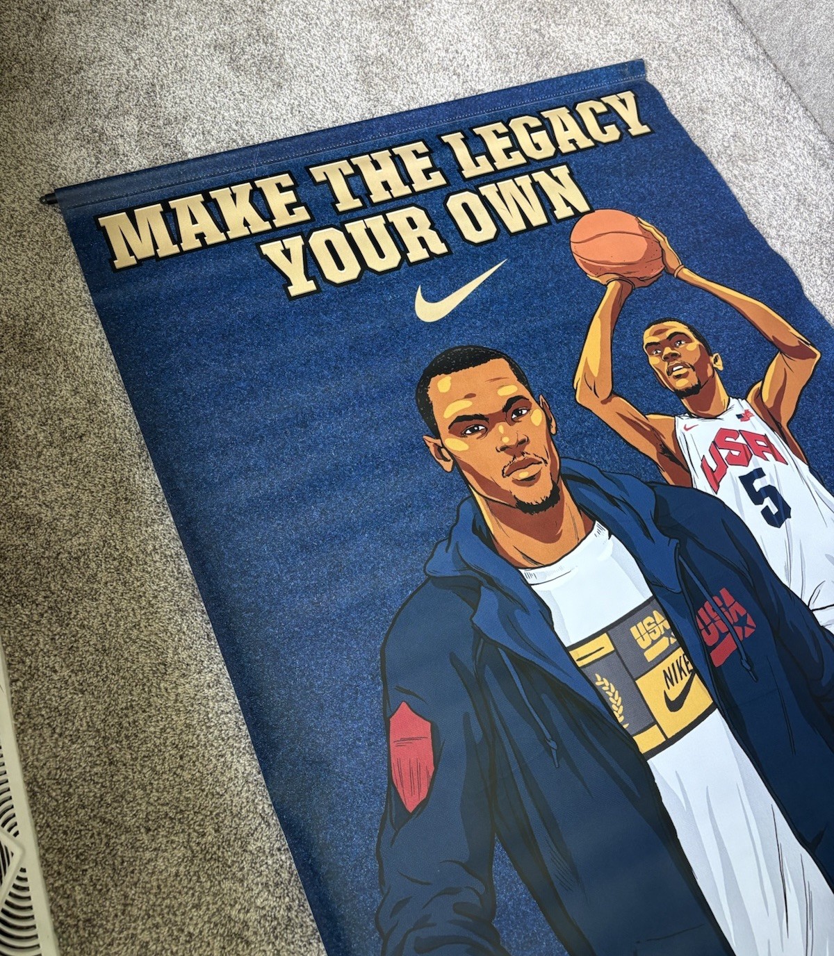 NIKE 2012 KEVIN DURANT LONDON OLYMPIC USA FOOTLOCKER STORE DISPLAY POSTER BANNER