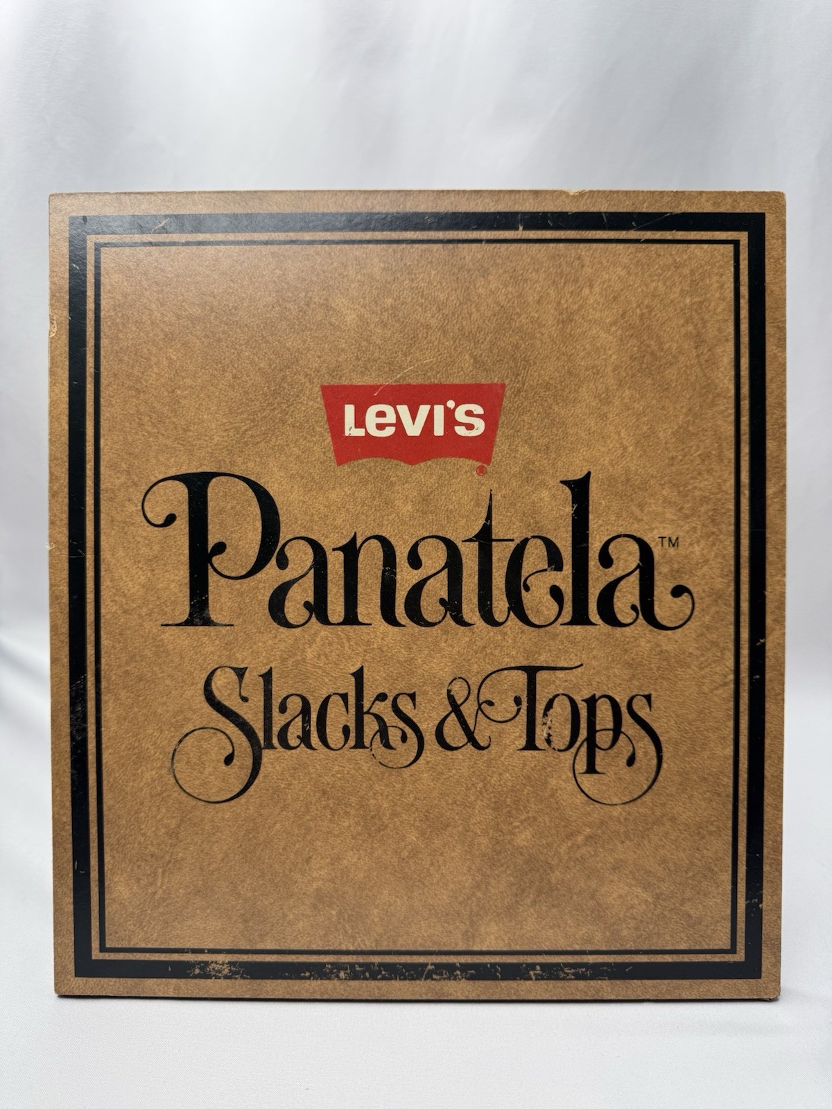 VINTAGE LEVIS STORE SIGN DISPLAY PANATELA SLACKS ADVERTISEMENT PLAQUE 1973 RARE