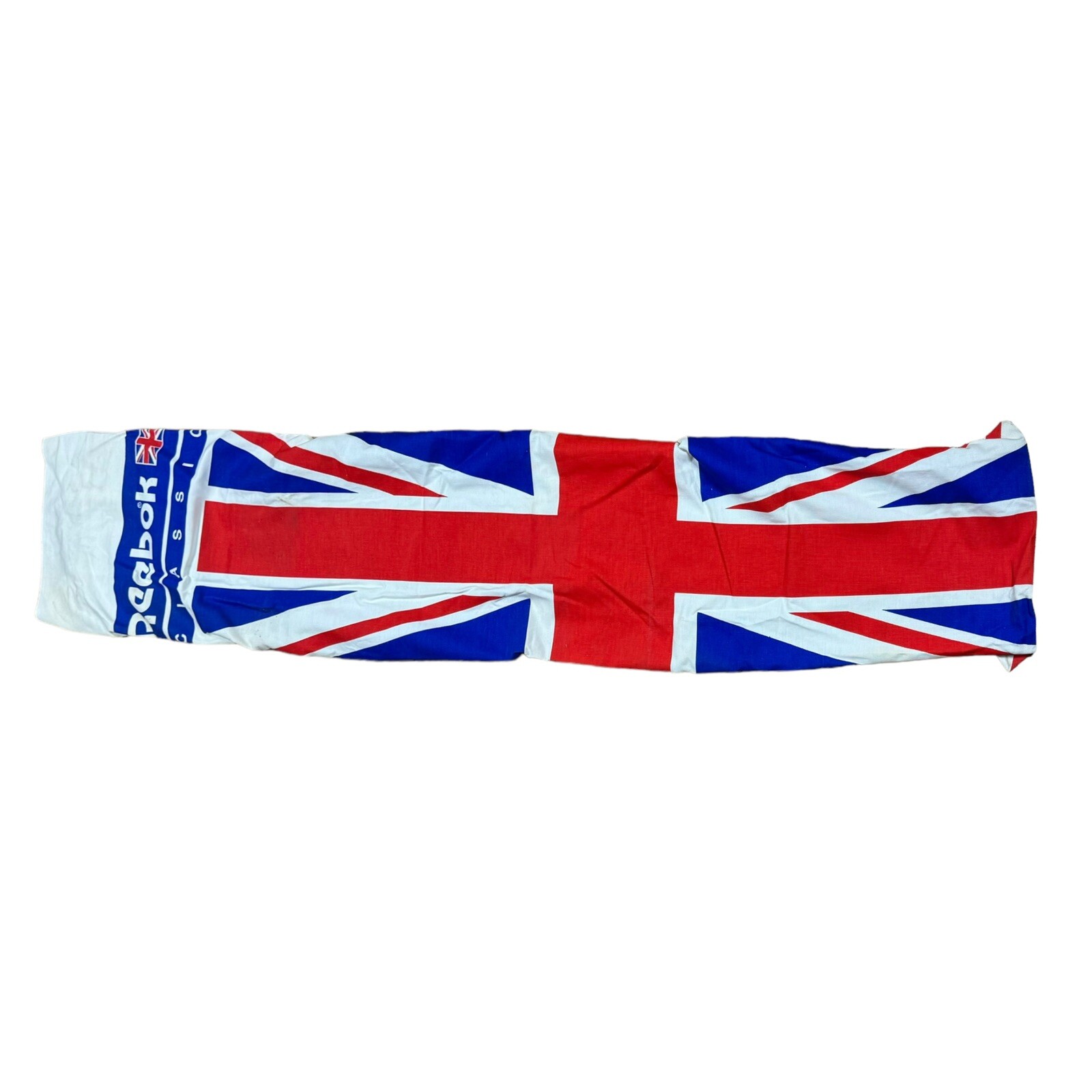Vintage 90’s Reebok Union Jack Logo Banner Flag Store Display Tube Pillow Case?