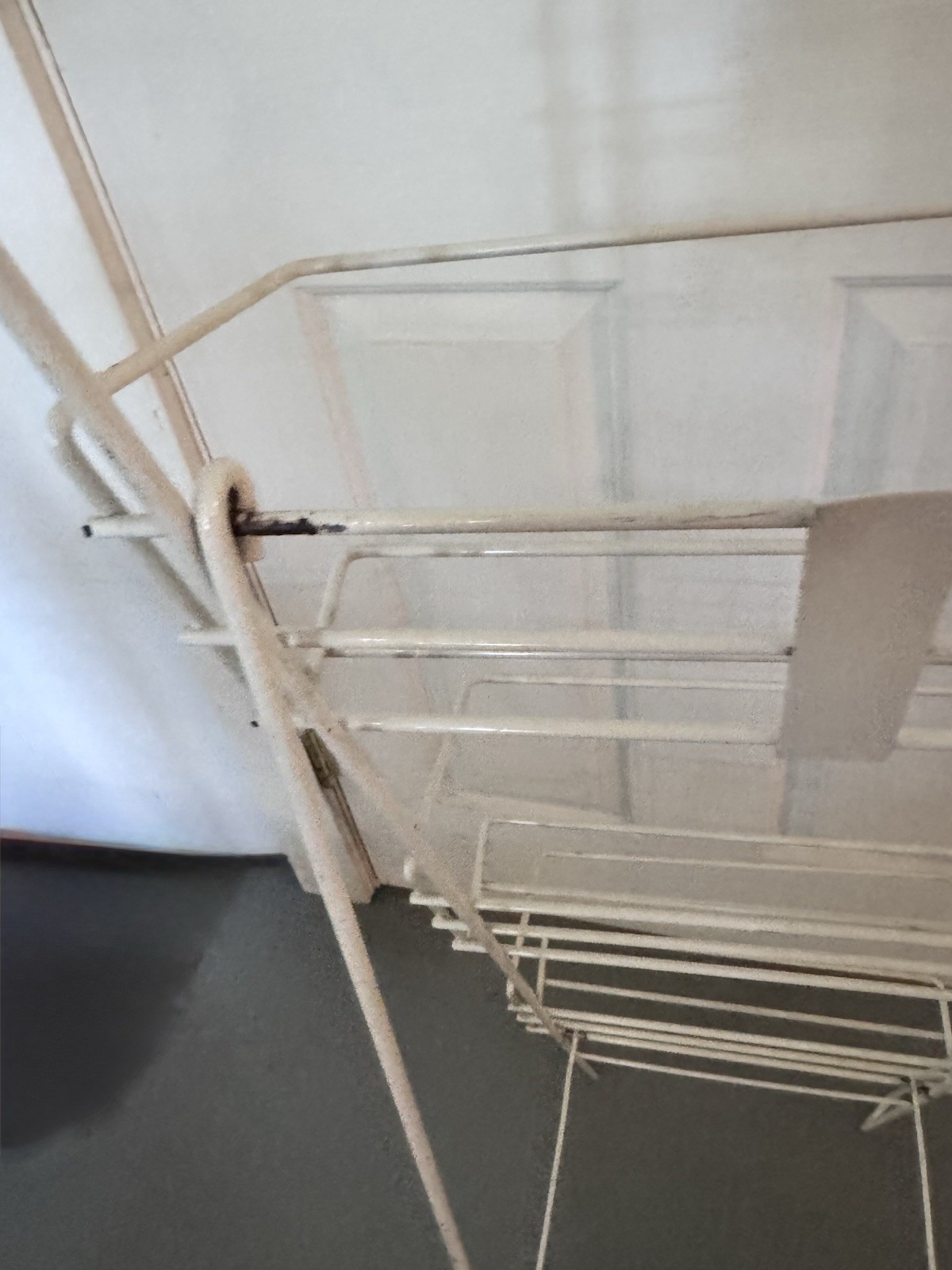 Vintage Tom’s Snacks Display Floor Rack Advertising General Store Wire Shelf