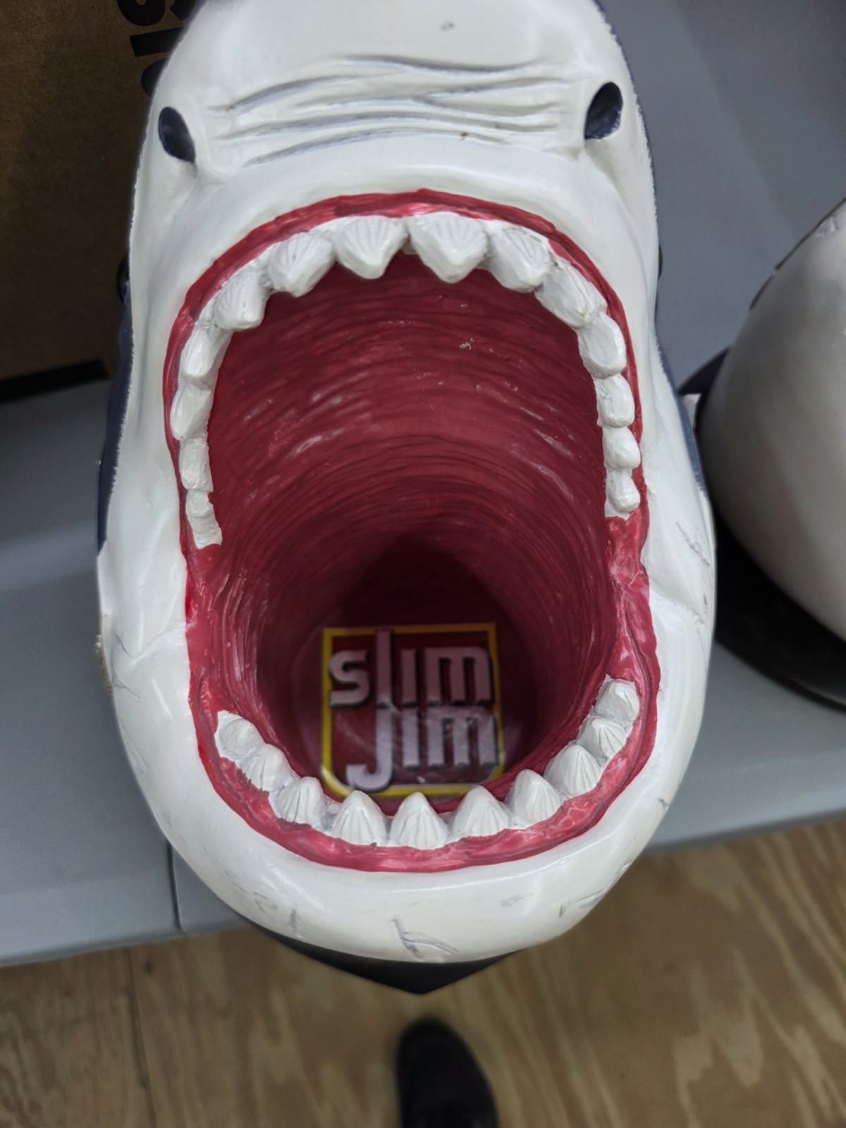 SLIM JIM Promotional Jaws Great White Shark Head Wall Mount Display Two Of Them
