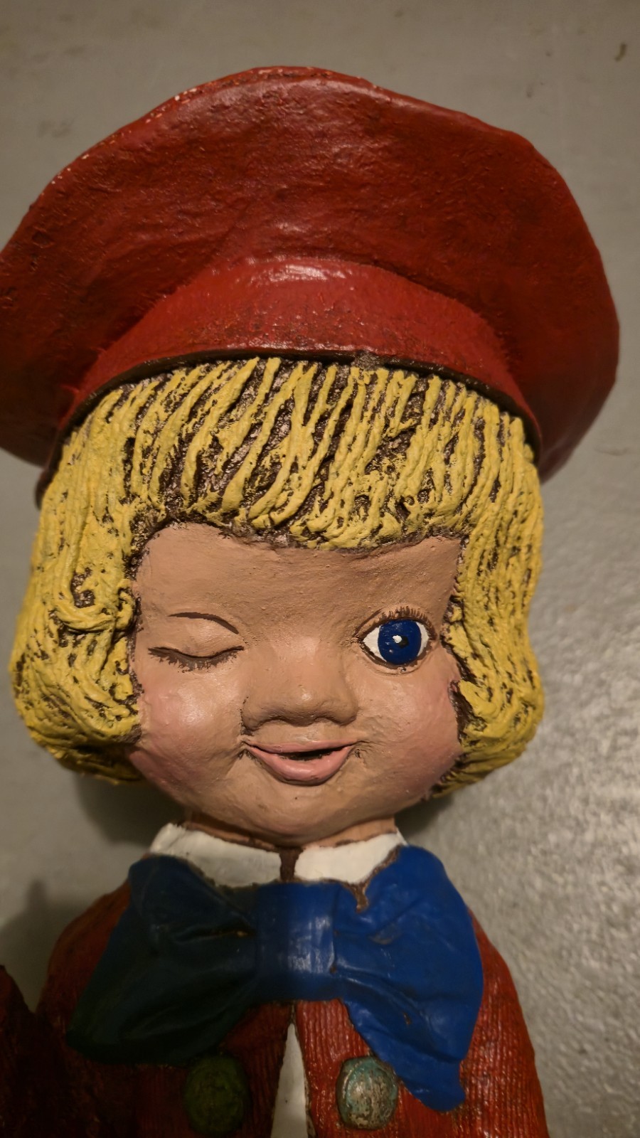 Vintage 1972 Buster Brown & Tige 18″ Store Display Statue And Dealer Sign