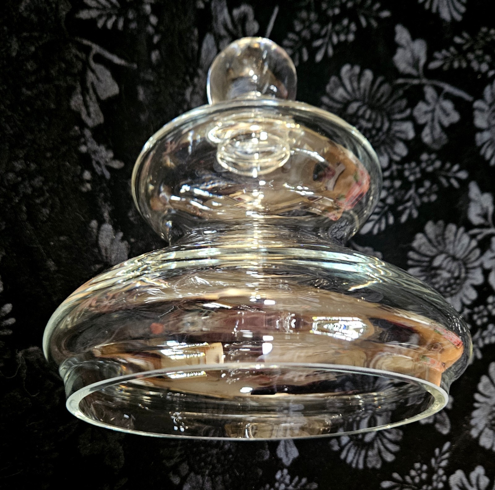 Huge Antique Repro Apothecary Display Jar Pedestal Candy Global Views Blown