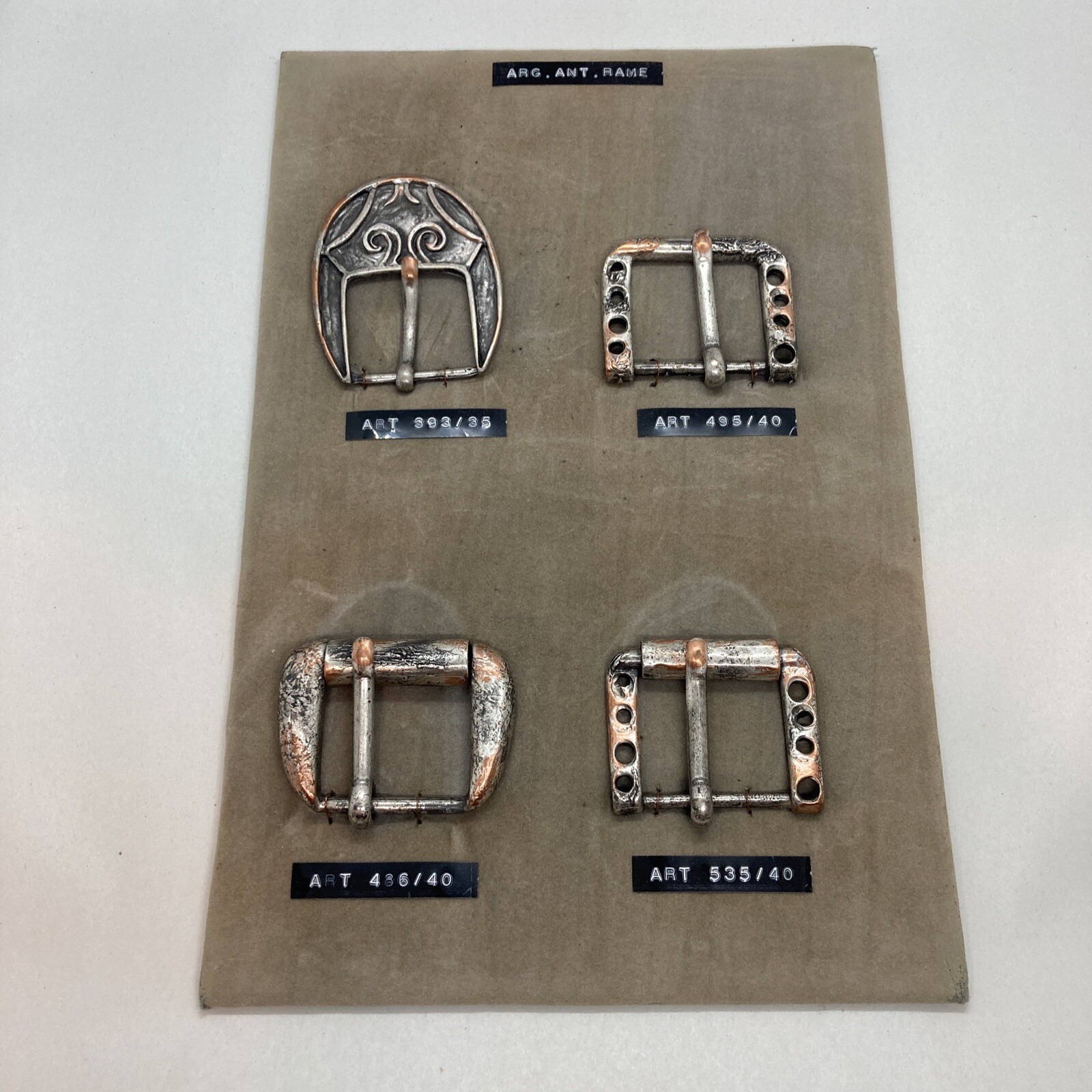 Vintage Made In Italy Designers Belt Buckle Salesman Sample Store Display RARE