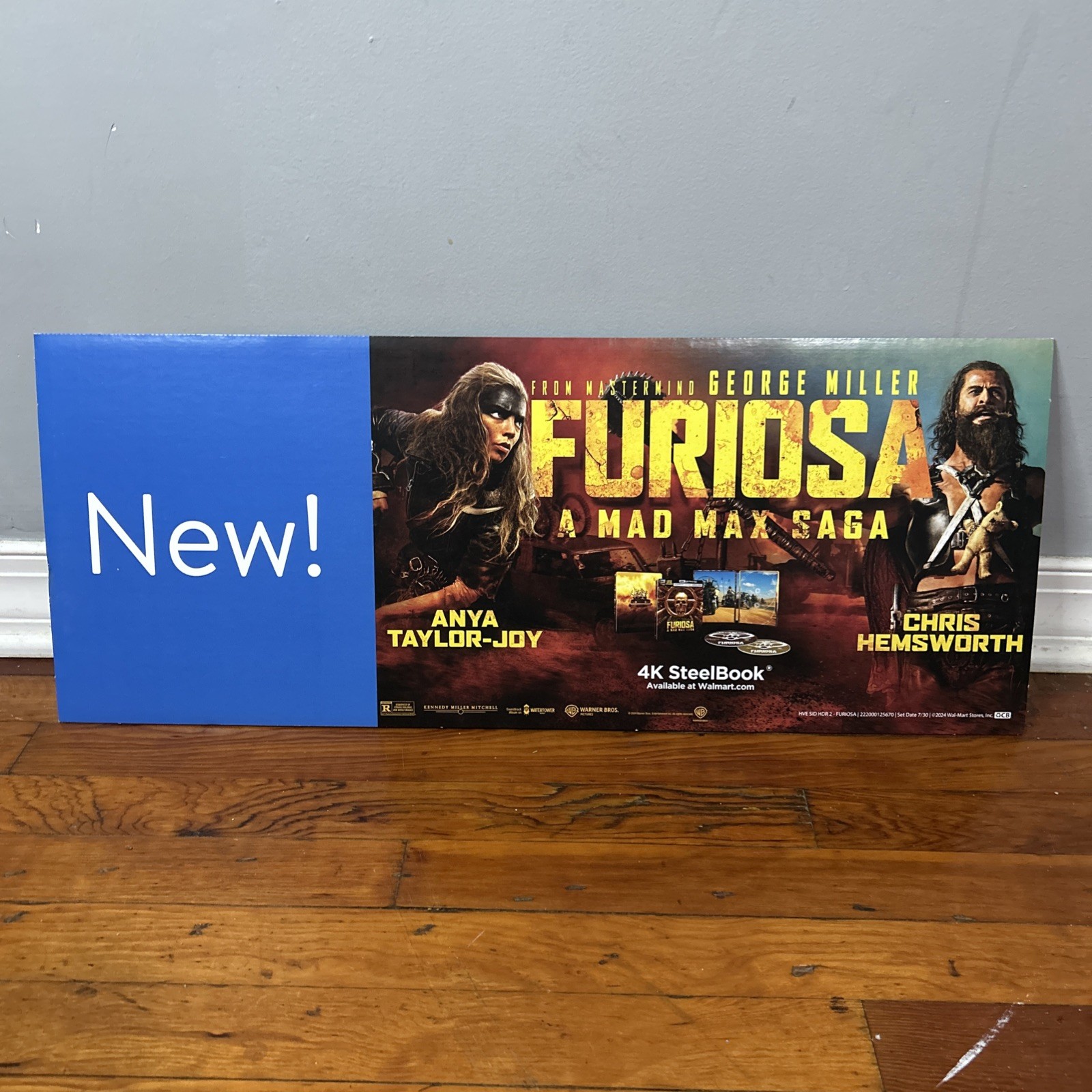 Furiosa: Más Max Saga Promotional Retail Video Store Display Cardboard Sign