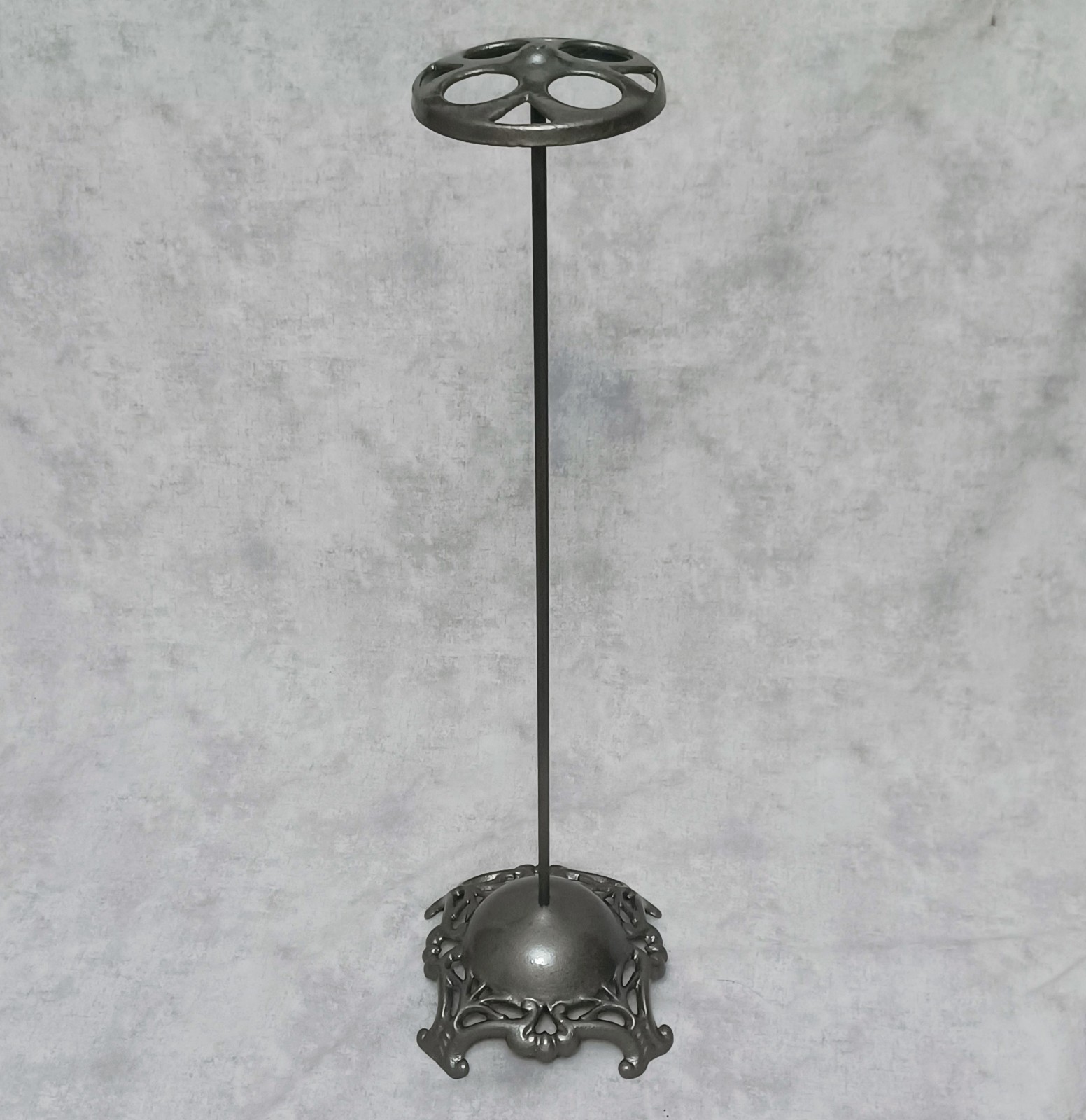 Antique Art Nouveau Cast Iron Millinery Hat Display Stand Store Fixture bronze