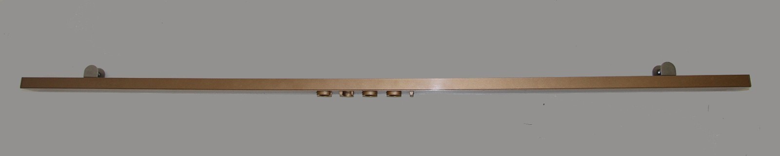 GUCCI METAL ADVERTISING SIGN BAR 100 CM. VINTAGE BAS-RELIEF LOGO