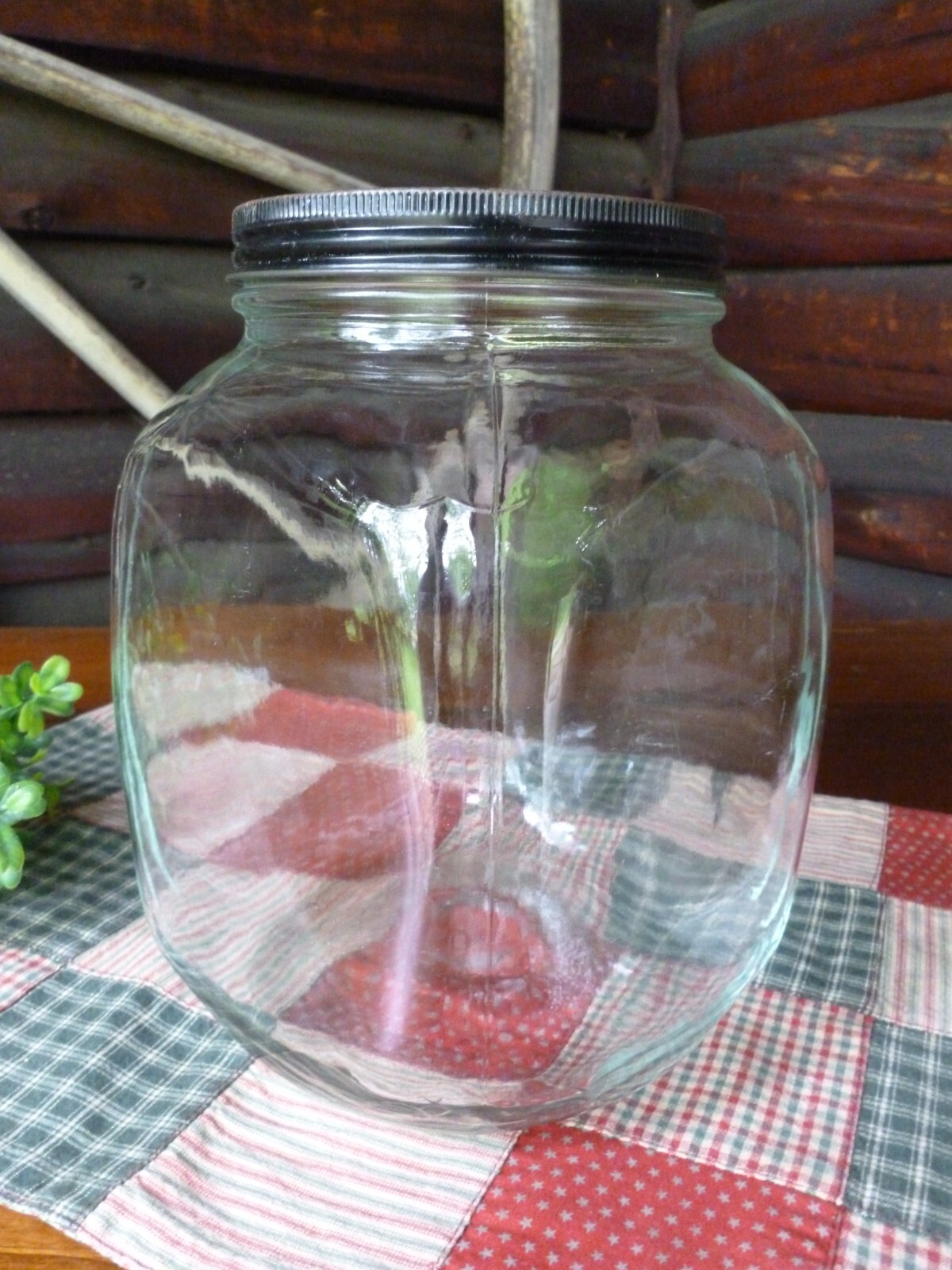 Vintage NECCO CANDIES Drug Store GLASS CANDY JAR Store Counter Advertising NICE!