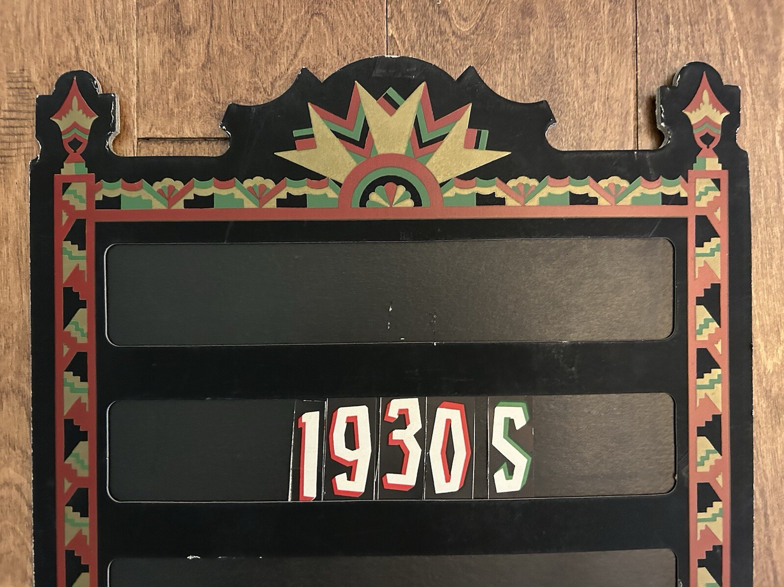 Modern Sign Works Sign-O-Merit Art Deco Stand Up Cardboard Store Display Sign