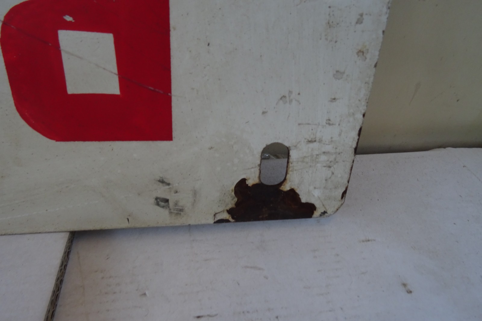 enamel sign train FS railway station Turin Pont Rivarolo Turin era